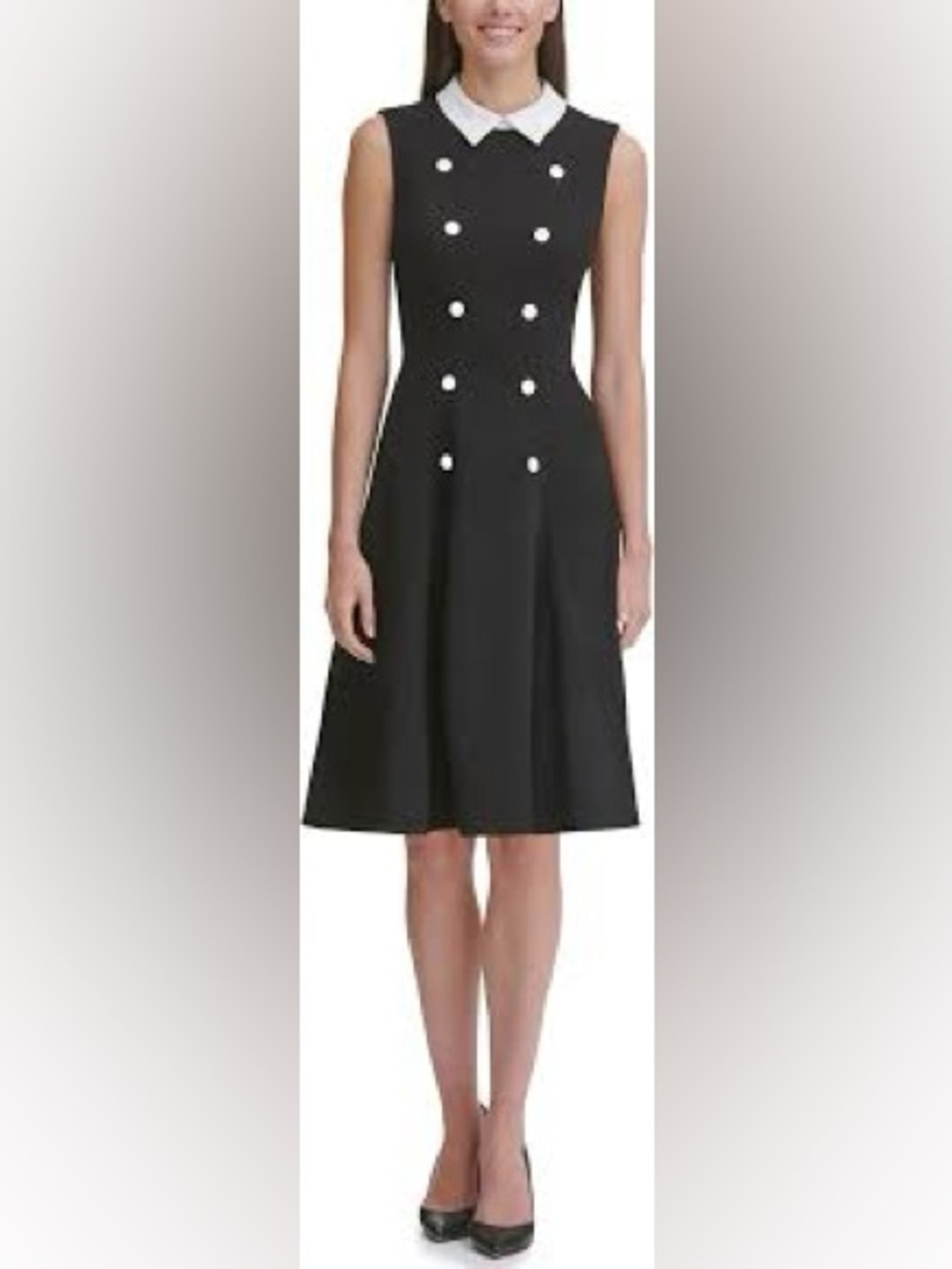 Tommy Hilfiger Fit and Flare Collar Dress Retro